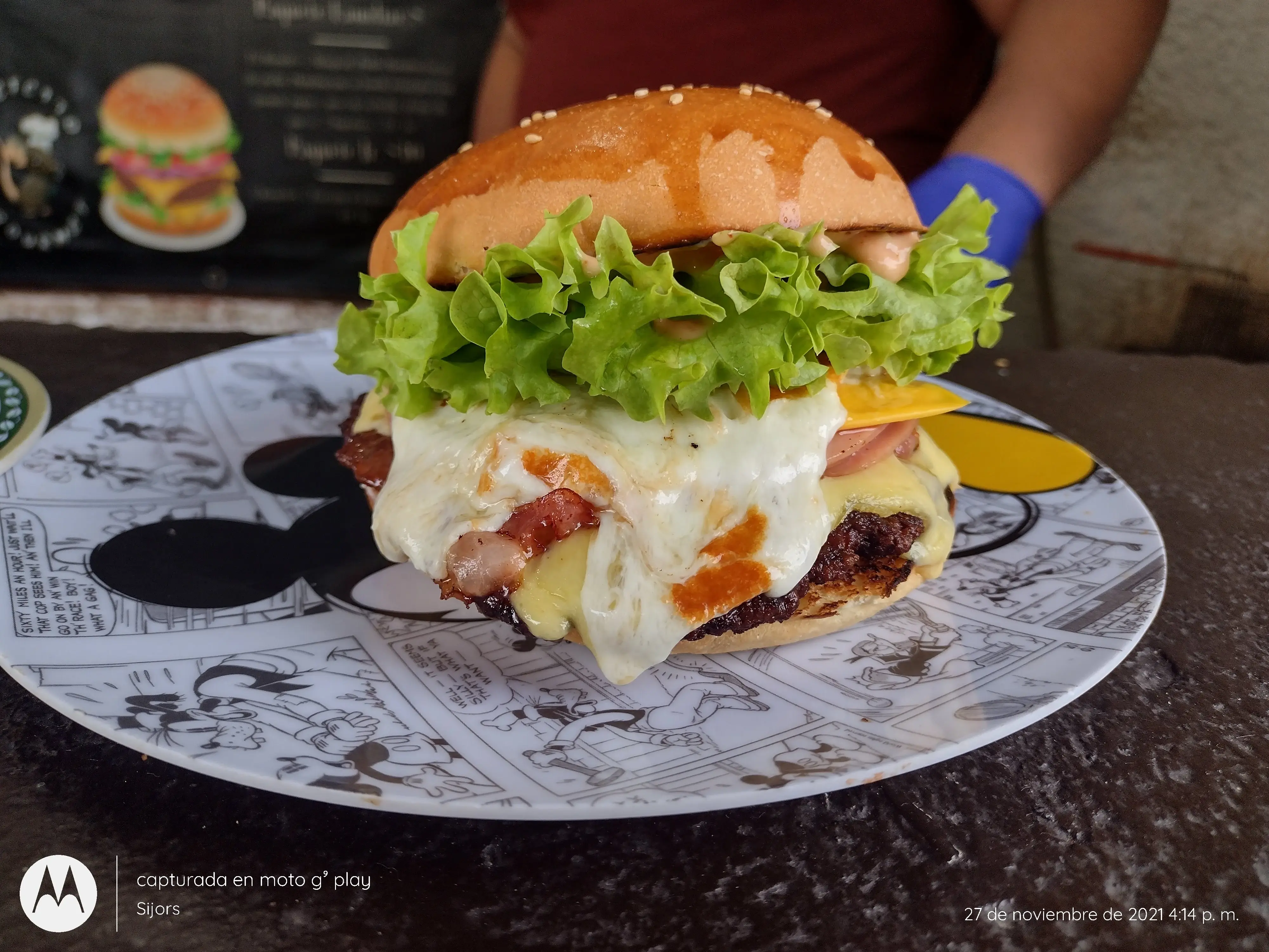Hamburguesa con papas